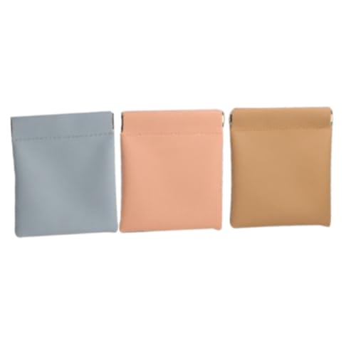 DRESSOOS 3stücke Teiliges Tragbare Kosmetiktaschen Für Damen Kleine Make-up Bags Lippenstiftbeutel Praktische Reisetaschen Für Kosmetik Und Münzen von DRESSOOS