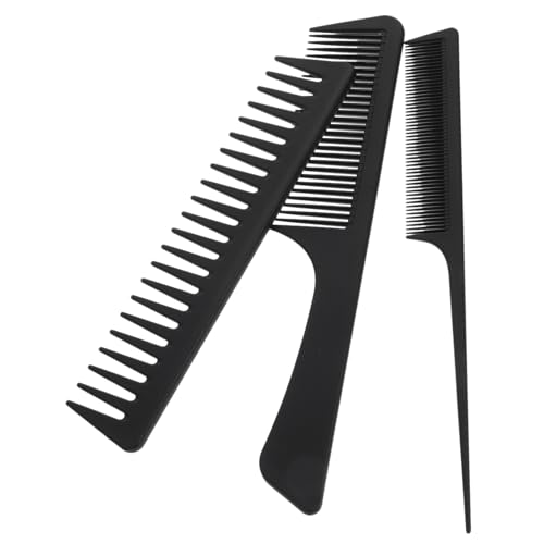 DRESSOOS 3-teiliges Statisches Haarkämme-bürsten-set Feine Breite Zähne Haar-styling-werkzeug Für Frauen Und Männer von DRESSOOS
