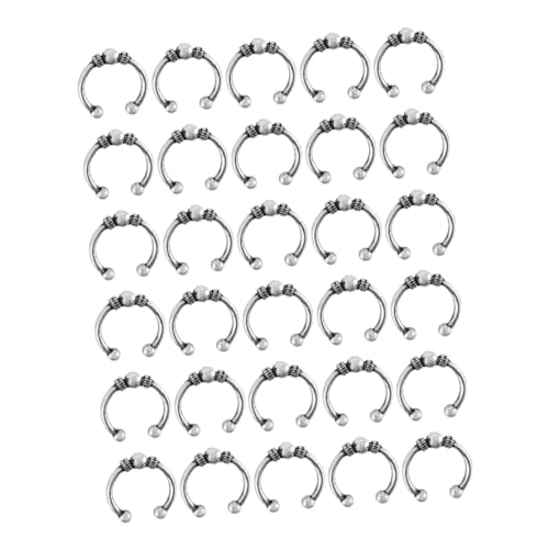 DRESSOOS 30stücke Dreadlocks Ringe Haarnadeln Metall Haarschmuck Für Zöpfe Selbstgemacht Haar Dekorationen Glänzende Haarmanschetten Für Frauen Und Mädchen von DRESSOOS