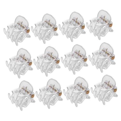 DRESSOOS 36stücke Perlmutt-haarklammern Für Frauen Mini-kieferklammern Mit Perlglanzeffekt Haarspangen Aus Kunststoff Für Mädchen Kopfbedeckungen Aus Kunststoff Haarschmuck Transparente von DRESSOOS