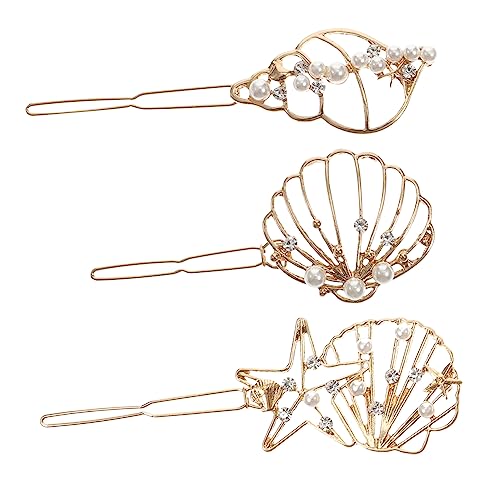 DRESSOOS Elegant Verzierte Muschel-haarnadel Robuste Haarspangen Aus Metalllegierung Für Damen Vielseitig Für Veranstaltungen von DRESSOOS