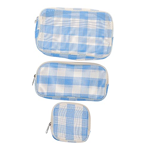 DRESSOOS 3stücke Kosmetiktasche Mit Reißverschluss Tragbare Make-up-Tasche Für Damen Für Reisen Camping Fitnessstudio Und Heimgebrauch Zur Aufbewahrung Von Kosmetikprodukten Schmuck Und von DRESSOOS