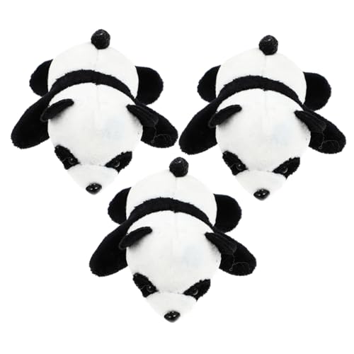 DRESSOOS Plüschtier 3St Panda-Haarnadel Geschenk für Mädchen Cartoon-Panda-Haarspangen Haarklammer Kopfschmuck für Kinder Haarschmuck für Kinder roter Panda Brosche Stirnband Flanell von DRESSOOS