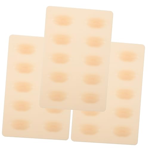 DRESSOOS 3blätter Silikon Fake Lippenhaut Übungshaut Aus Silikon Tattoo Practice Lippenhaut Für Tätowieren von DRESSOOS