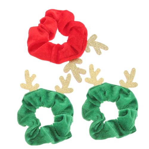 DRESSOOS Haargummis Mit Elchmuster 3er-pack Flanellbänder Für Damen Weich Bequem Elastisch Haar-accessoires Für Pferdeschwanzhalter Zufällige Farbe DRESSOOS Haargummis Mit Elchmuster 3er-pack Flanellbänder Für Damen Weich Bequem Elastisch Haar-accessoires Für Pferdeschwanzhalter Zufällige Farbe von DRESSOOS