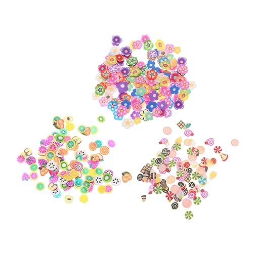 DRESSOOS 3packungen Nagelkunst Zubehör Maniküre Dekoration Ca Früchte Blumen Kuchen Für Kreative Nageldesigns Geeignet Für Frauen Und Mädchen Zufällige Stile von DRESSOOS
