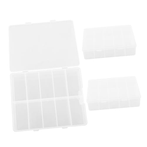 DRESSOOS 3stücke Aufbewahrungsbox Für Künstliche Nägel Transparenter Nagelhalter Behälter Für Kunstnägel Organizer Für Nailart-tools Salonbedarf Aus Hochwertigem von DRESSOOS
