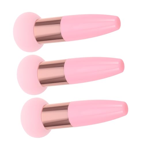 DRESSOOS 3stücke Schwamm-make-up Mit Griff Pilz-kopf-schwamm Für Foundation Puder Und Wiederverwendbar Für Damen-kosmetik von DRESSOOS
