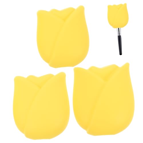 DRESSOOS 3stücke Teiliges Schutzabdeckungen Für Make-up Pinsel Und Wasserfest Für Reisen Und Aufbewahrung Passend Für Foundation Concealer Und Lidschatten von DRESSOOS