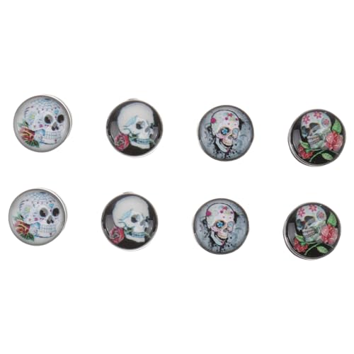 DRESSOOS 4 Paare Skull Pattern Ohrstecker für Herren Ohrschmuck Weiß und Schwarz Einzigartiges Design für Täglichen Gebrauch und Besondere Anlässe DRESSOOS 4 Paare Skull Pattern Ohrstecker für Herren Ohrschmuck Weiß und Schwarz Einzigartiges Design für Täglichen Gebrauch und Besondere Anlässe von DRESSOOS