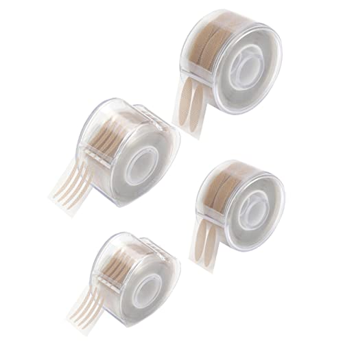 DRESSOOS 4 Rollen Roll Doppel Augenlid Aufkleber Kleber Augenlidstreifen Haltbarer Augenlidbandstreifenkleber Augenlifterstreifen Doppelte Augenlifterstreifen Augenlifterklebeband Kleber Augenlidbande von DRESSOOS