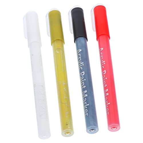 DRESSOOS 4 Stück Acrylfarbenmarker Für Nagelkunst Feine Spitze Nagellinien-zeichenstifte Maniküre-malwerkzeuge Mädchen Mehrzweck DRESSOOS 4 Stück Acrylfarbenmarker Für Nagelkunst Feine Spitze Nagellinien-zeichenstifte Maniküre-malwerkzeuge Mädchen Mehrzweck von DRESSOOS