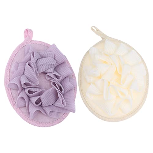 DRESSOOS 4stücke Peeling-netz-luffa Für Dusche Und Bad Zur Haut Verbessert Durchblutung Erzeugt Reichhaltigen Schaum Badetücher Für Männer Und Frauen von DRESSOOS