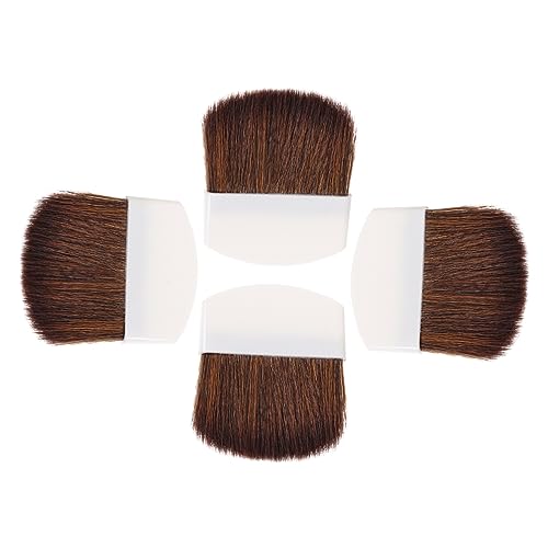 DRESSOOS 4stücke Teiliges Puder-make-up-pinselset Mit Weichen Borsten Für Blush Und Highlighter Kosmetikpinsel Für Frauen Und Mädchen Tragbar Und Einfach Zu Handhaben von DRESSOOS