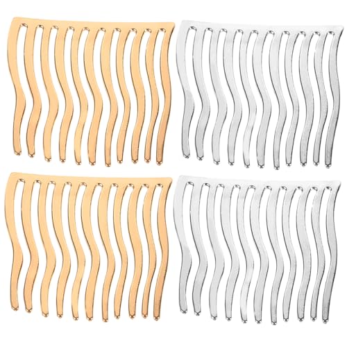 DRESSOOS Einsteckkamm Für Haare 4 Haarclip Goldene Kopfbedeckung Goldene Haaraccessoires Französischer Kleiner Zahnkamm Haarkamm- Zähne Haarstab Hochzeit Haarspange Metall DRESSOOS Einsteckkamm Für Haare 4 Haarclip Goldene Kopfbedeckung Goldene Haaraccessoires Französischer Kleiner Zahnkamm Haarkamm- Zähne Haarstab Hochzeit Haarspange Metall von DRESSOOS