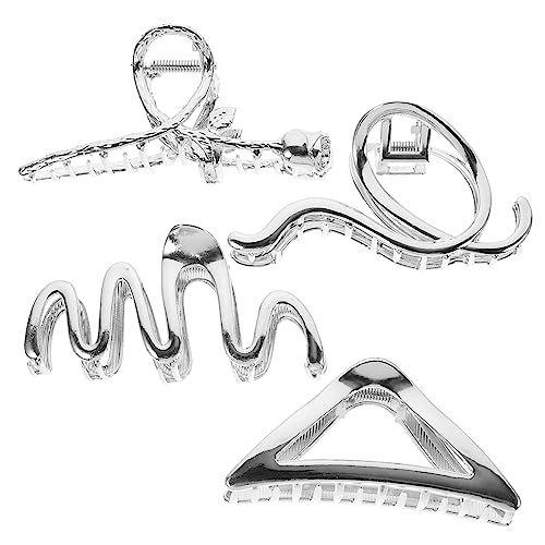 DRESSOOS 4stücke Große Haarklammern Für Frauen Modische Haarspangen Aus Rutschfeste Krallenclips Für Dickes Und Dünnes Haar Für Alltag Und Besondere Anlässe von DRESSOOS