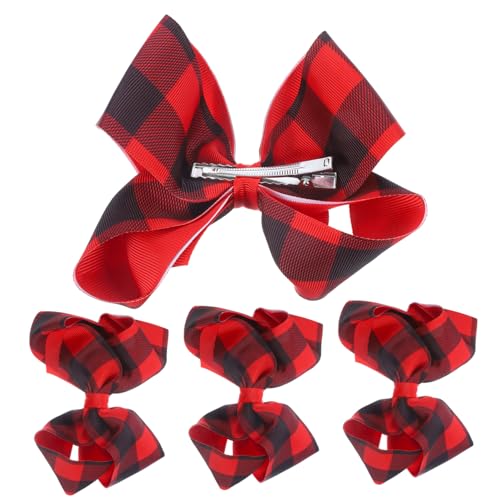 DRESSOOS 4 Stück Haarnadeln Mit Schleife, Schleifen Für Haare, Haarschleifen Clips, Haarschleifen Für Frauen, Mädchenschleifen, Süße Haarspangen, Haarschmuck, Mädchen Haarschleifen, von DRESSOOS