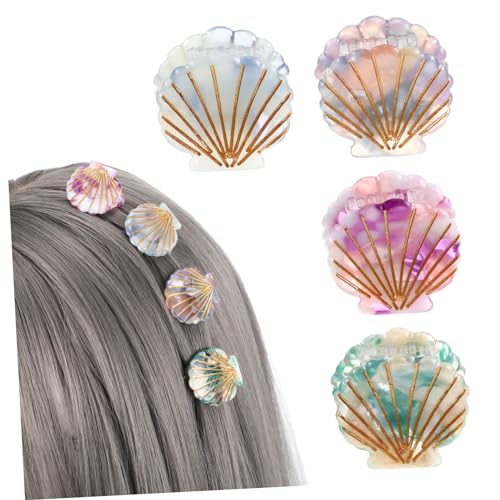 DRESSOOS 4stücke Kleine Krallenklammern Muschel-haarklammern Styling-zubehör Für Dünnes Dickes Haar Mädchen Frisuren Fixierung von DRESSOOS
