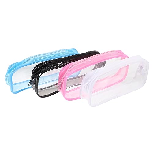 DRESSOOS 4stücke Teiliges Großer Stiftbeutel Multifunktionale Transparente Stifttasche Für Schüler Und Künstler Zur Aufbewahrung Von Schreibwaren Und Kosmetik von DRESSOOS