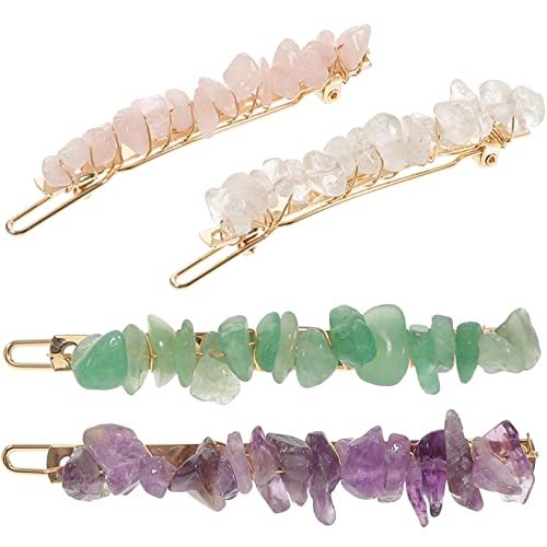 DRESSOOS 4stücke Kristallstein Haarnadel Haarspange Bunte Damen Haaraccessoires Für Hochzeit Geburtstag Party Tragen von DRESSOOS