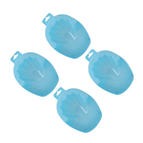 DRESSOOS 4 Stück Nagelkunstschale Weiß Nagellack Harthautentferner Fußnagelkunst Aufkleber Fußfeilen Für Harte Haut Fußschrubber Gel Nagellackentferner Handeinweichschale von DRESSOOS