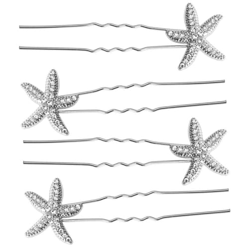 DRESSOOS 4 Stück Teiliges Haarschmuck für Frauen Silberne Meerjungfrau Haarnadeln aus Legierung Hochzeitsschmuck Haarspangen für Braut und Brautjungfern Geeignet für Strand und DRESSOOS 4 Stück Teiliges Haarschmuck für Frauen Silberne Meerjungfrau Haarnadeln aus Legierung Hochzeitsschmuck Haarspangen für Braut und Brautjungfern Geeignet für Strand und von DRESSOOS