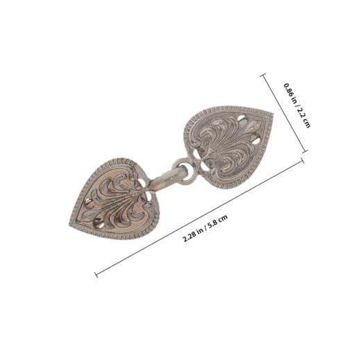 DRESSOOS 4 Stück Teiliges Retro Shawl Clips aus Robustem Zinklegierung Elegante Vintage Cardigan Clips mit Filigranem Design Schonend für Kleidung für Pullover Kleider und Schals von DRESSOOS