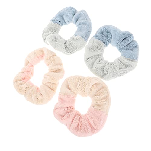 DRESSOOS 4stücke Bequeme Plüsch Haar Seile Plüsch Haar Scrunchies Damen Kopf Schmuck Für Pferdeschwanz-haarseile Und DRESSOOS 4stücke Bequeme Plüsch Haar Seile Plüsch Haar Scrunchies Damen Kopf Schmuck Für Pferdeschwanz-haarseile Und von DRESSOOS
