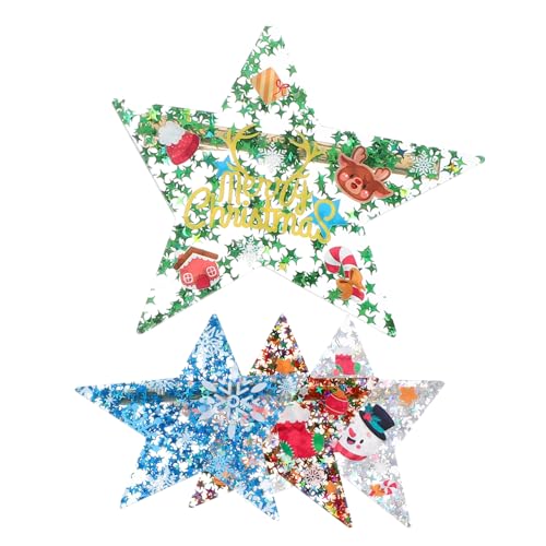DRESSOOS 4 Stücke Weihnachten Haar Clips Für Frauen Stern Muster Haar Barrettes Dekorative Zubehör von DRESSOOS