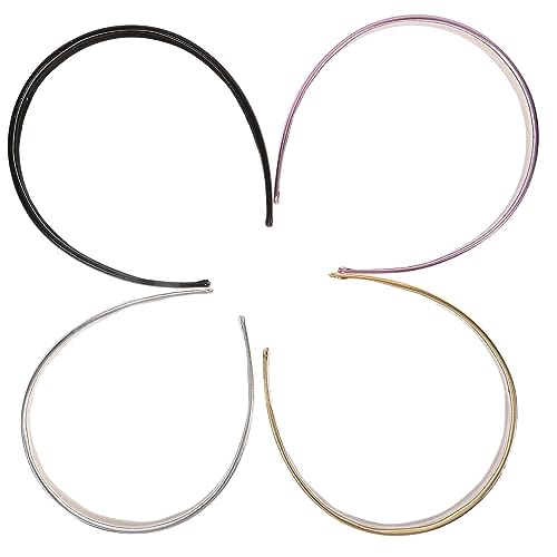 DRESSOOS 4stücke Damen Stirnbänder Imitationsleder Einfache Alltagstaugliche Haaraccessoires Champagner Und Und Vielseitig Für von DRESSOOS