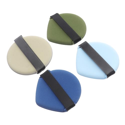 DRESSOOS 4stücke Teiliges Doppelseitiger Makeup-puder-puff Wasseraktiviertes Weiches Material Für Make-up-anwendung Für Lose Puder Und Kosmetikprodukte Farben Matcha von DRESSOOS
