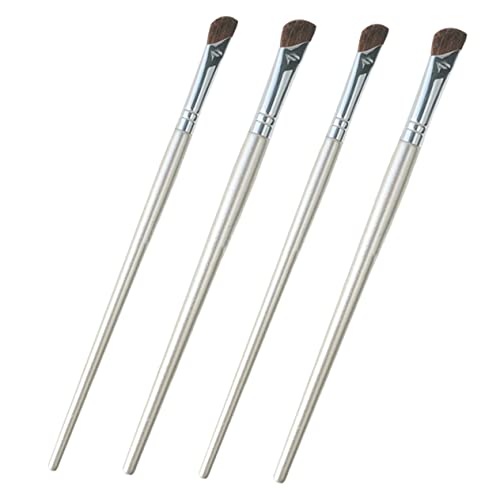 DRESSOOS 4stücke Teiliges Angled Augen-make-up Pinsel Für Nasenkontur Highlighting Und Lidschatten Praktische Und Wiederverwendbare Makeup-pinsel Für Professionelle Und von DRESSOOS