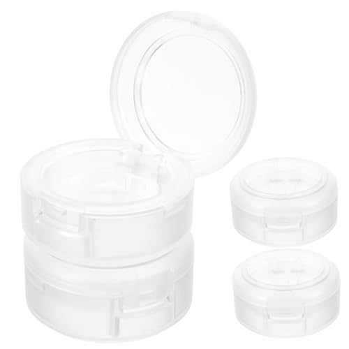 DRESSOOS 4stücke Leere Lidschatten-pfännchen Kunststoff Make-up Paletten Kleine Kosmetikbehälter Reise Lippenbalsam-halter von DRESSOOS