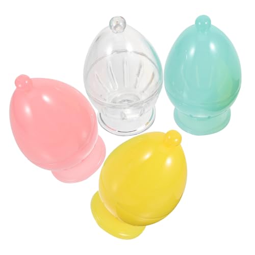 DRESSOOS 4stücke Make-up-quastenhalter Aus Make-up-schwamm-boxen Kleine Für Frauen Und Mädchen Mit Löchern Für Luftzirkulation von DRESSOOS