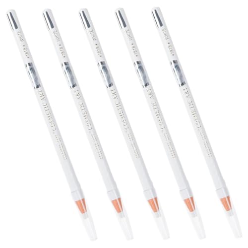 DRESSOOS 5 Stk Glatter Augenbrauenstift Make-up-stift Für Augenbrauen Augenbrauenstift Für Augen-make-up-stifte Wiederholte Papier Augenbrauenpuder Weiß Bilden Fräulein von DRESSOOS