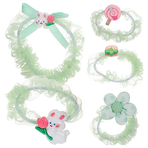 DRESSOOS 5stücke Mädchen Süße Haargummis Junge Mädchen Haar Seile Haargummis Haar Zubehör Bänder Für Partys Und Feiertage von DRESSOOS