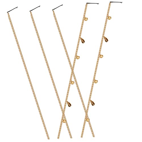 DRESSOOS Elegantes Haarspangen-set für Kopfbedeckungen 5-teilig Ketten-haarspangen für Damen Leicht und Bequem für Den Täglichen Gebrauch DRESSOOS Elegantes Haarspangen-set für Kopfbedeckungen 5-teilig Ketten-haarspangen für Damen Leicht und Bequem für Den Täglichen Gebrauch von DRESSOOS