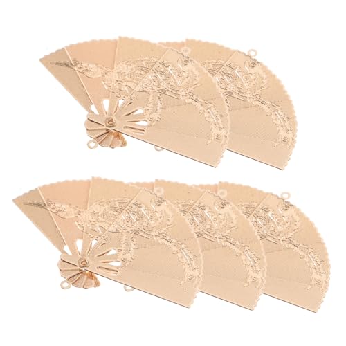 DRESSOOS 5 Stück Teiliges Kupfer Schmuckanhänger Fächerform Diy Charms für Ohrringe Halsketten Armbänder Kleines Metall Zubehör für Kreative Schmuckherstellung Langlebig und Dekorativ von DRESSOOS