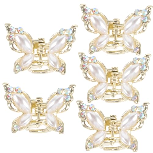 DRESSOOS 5stücke Schmetterlings-haarspangen Für Damen Kleine Haarspangen Haarschmuck Aus Legierung Schmetterlings-haar-accessoires Für Frauen Für Mädchen Und Teenager von DRESSOOS