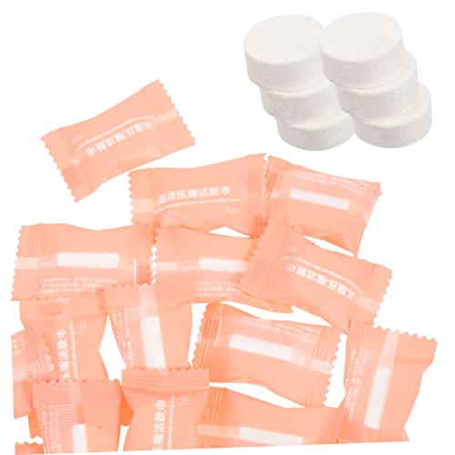 DRESSOOS 50stücke Komprimierte Reisehandtücher Aus Kompaktes Einweg-handtuch Tragbar Und Praktisch Für Outdoor-aktivitäten Und Camping Saugstark Und Weich Für Gesicht Und Körper von DRESSOOS