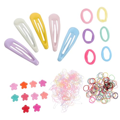 DRESSOOS 565stücke Teiliges Mit Haarschmuck Für Mädchen Kleine Haargummis Snap Haarspangen Und Haarclips Bunte Modische Haaraccessoires Für Besondere Anlässe von DRESSOOS