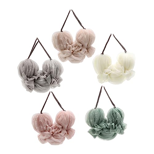 DRESSOOS 5stücke Badetücher Aus Lange Streifen-design Für Körper Und Rückenpeeling Hautfreundliches Material Badezimmerzubehör von DRESSOOS