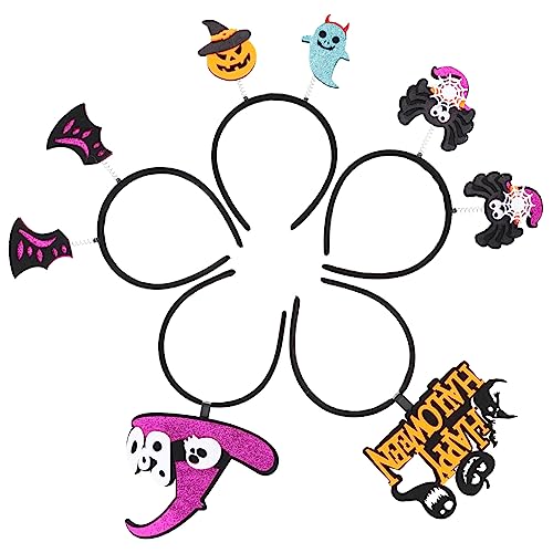 DRESSOOS 5pcs Bühnenperformance Kopfbewohner Halloween Haarbänder Party Hair Hoops von DRESSOOS