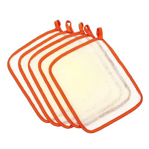 DRESSOOS Nylon-gesichtswaschlappen Peeling-badetücher für Körperpeeling 5er-set Anhaltender Schaum von DRESSOOS