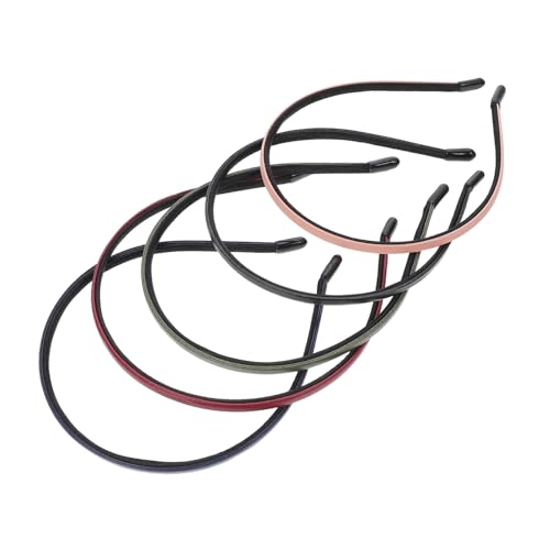 DRESSOOS Modisches Dünnes Leder-stirnband Kopfbedeckung Für Frauen Und Mädchen Haarband-träger von DRESSOOS