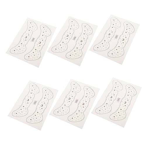 DRESSOOS 6blätter Temporäre Tattoos Aufkleber Für Kreative Gesichtsbemalung Hautfreundlich Und Einfach Anzuwenden Für Partys Und Cosplay von DRESSOOS