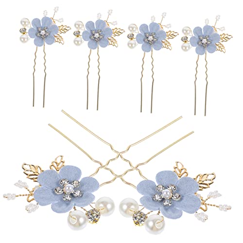 DRESSOOS Haarnadel Für Die Hochzeit Braut U-förmig Strass-blumen-haar-accessoire-set Für Frauen Und Mädchen DRESSOOS Haarnadel Für Die Hochzeit Braut U-förmig Strass-blumen-haar-accessoire-set Für Frauen Und Mädchen von DRESSOOS