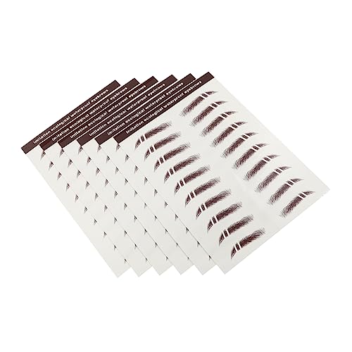 DRESSOOS 6stücke Lang Anhaltende Augenbrauen Aufkleber Wasserfeste Augenbrauen Tattoos von DRESSOOS