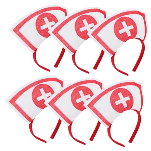 DRESSOOS 6stücke Halloween Haarreifen Für Frauen Kostüm Zubehör Delikate Stirnbänder Für Cosplay Partys Und Tägliches Tragen Mit Rotem Herz Design Für Halloween Und von DRESSOOS