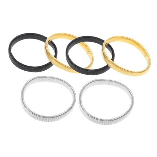 DRESSOOS 6 Stück Teiliges Metall Ärmelhalter Elastisch Verstellbar Herren Damen Armband Ärmelmanschetten Modisch Vielseitig für Hemdsleeves von DRESSOOS